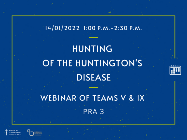 Webinar – „Hunting of the Huntington's disease”