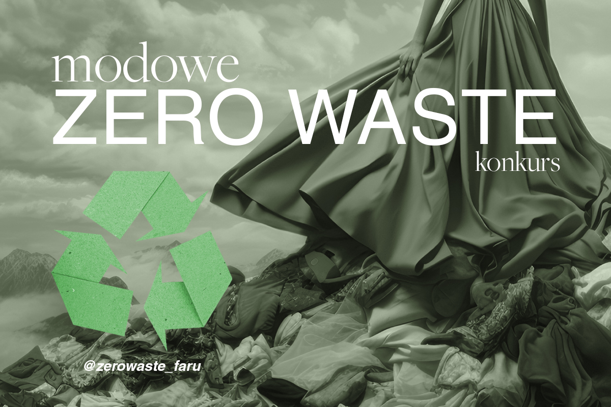 polska wersja grafiki o pokazie mody zero waste