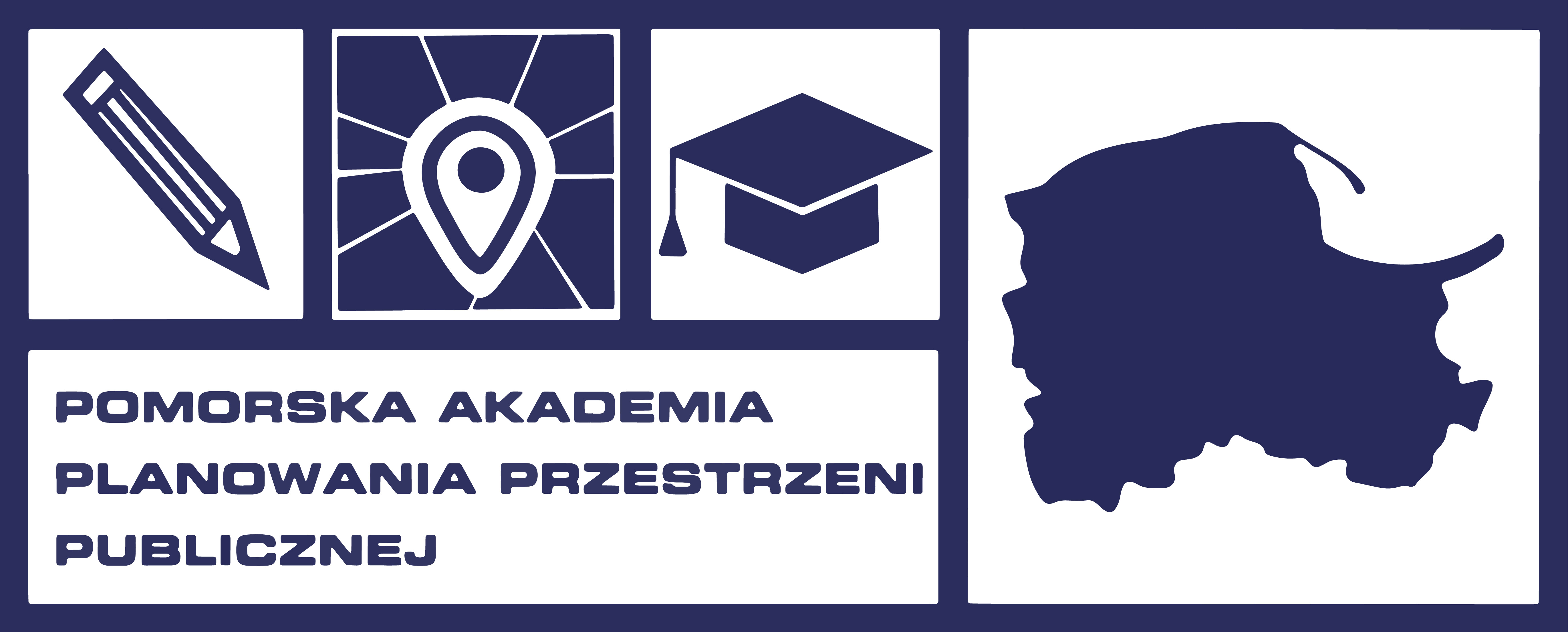 Logo Pomorskiej Akademii Planowania Przestrzeni Publicznej