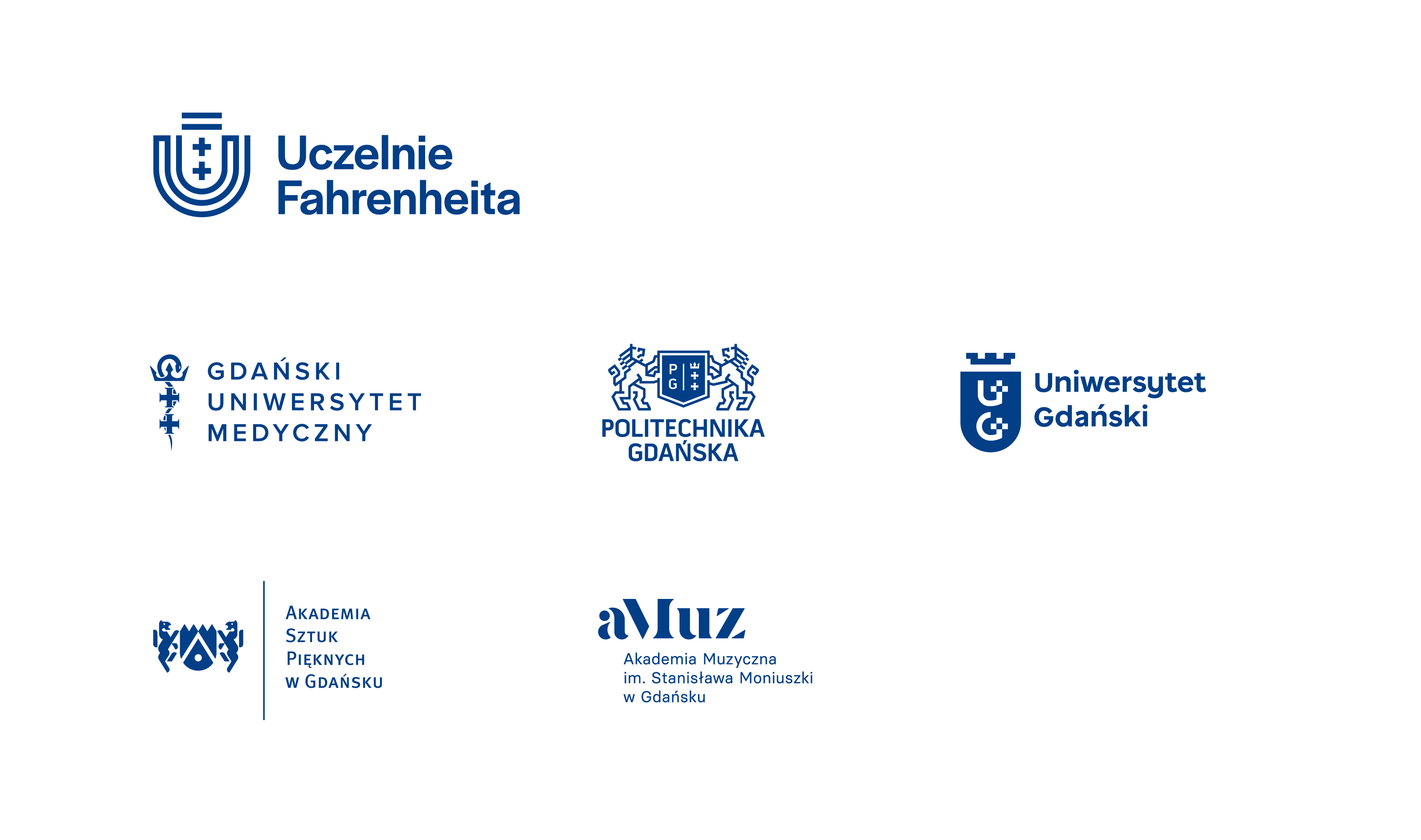 zestawienie znaków FarU GUMed PG UG ASP aMuz