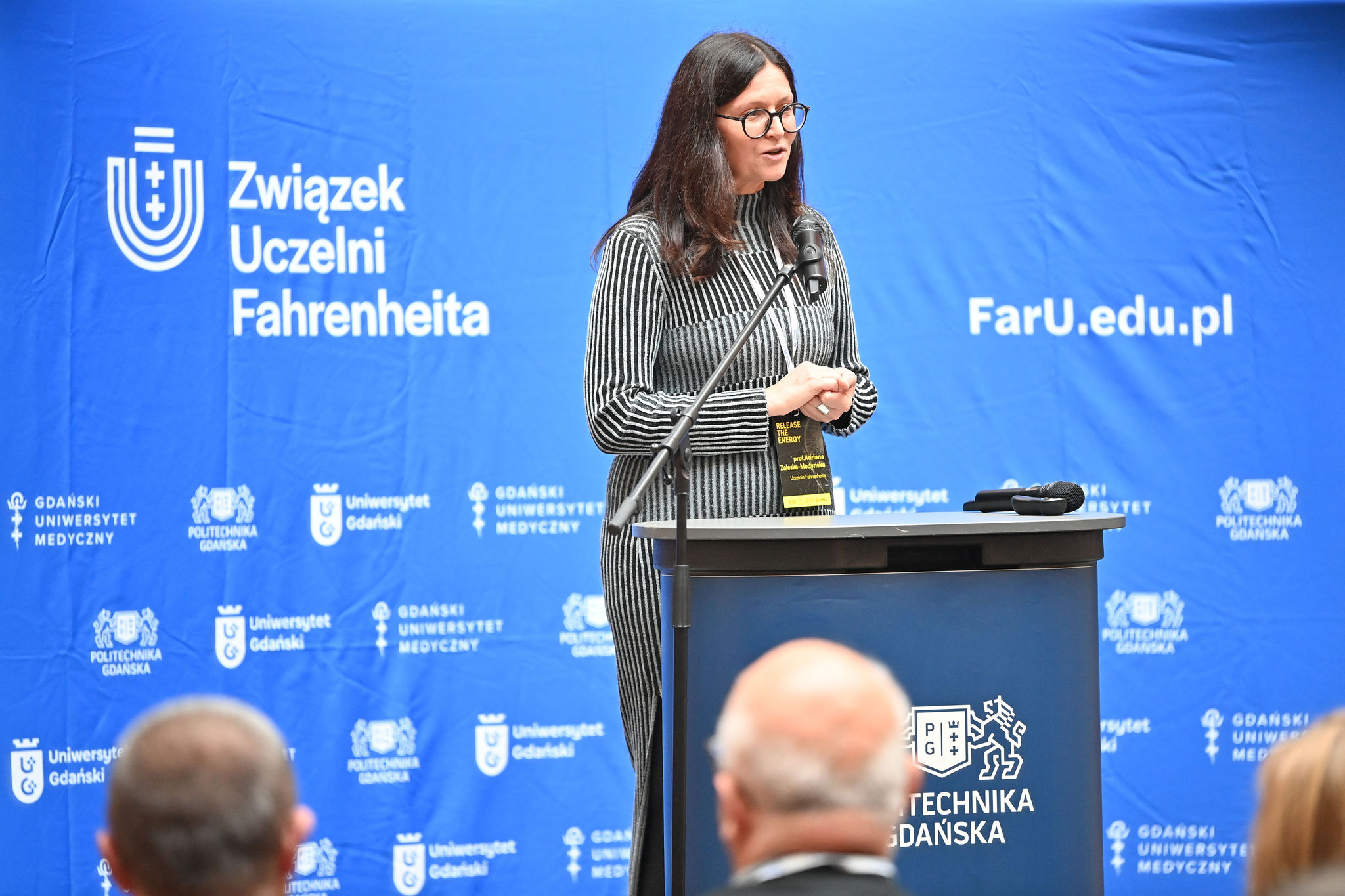 prof. Adriana Zaleska-Medynska, dyrektorka Związku Uczelni Fahrenheita na konferencji Release the Energy