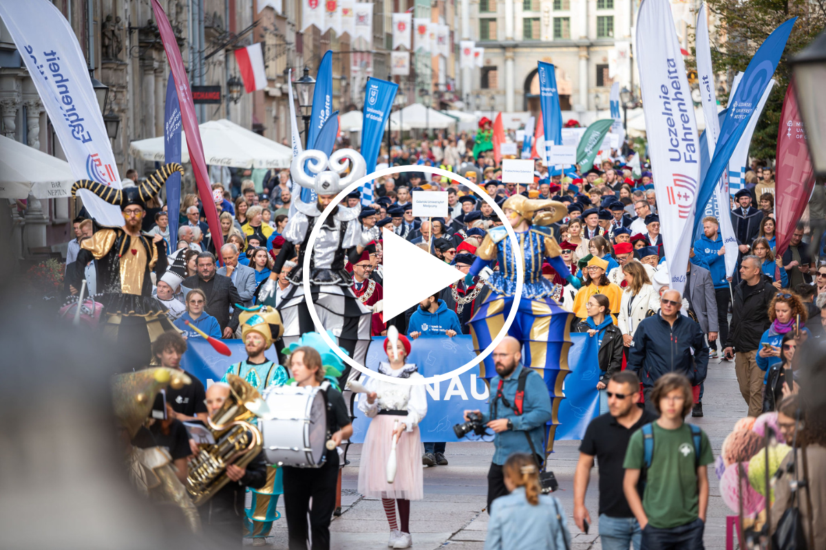 The photo of participants of 2023 parade held on opening ceremony of academic year 2023/2024