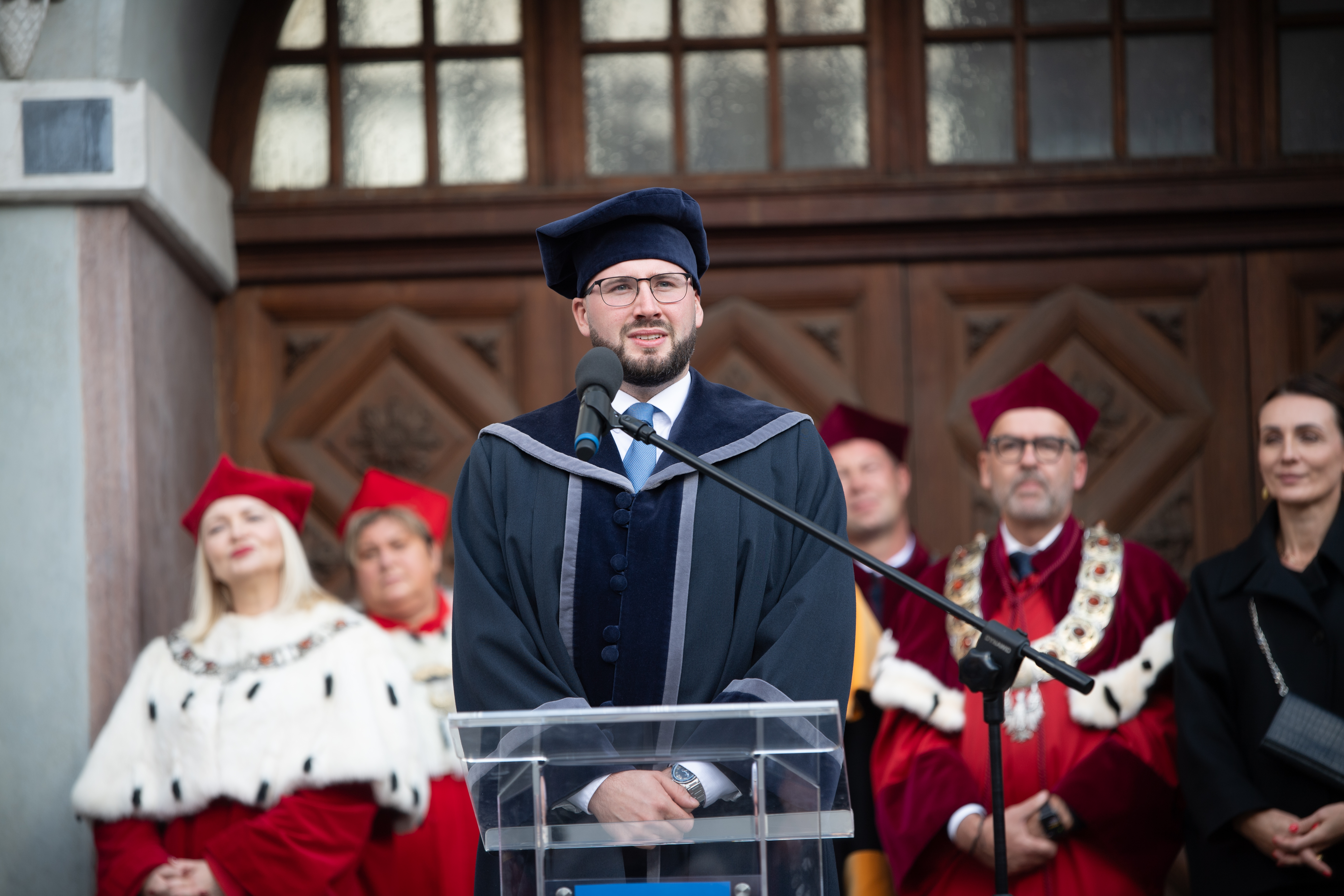 Ignacy Rogoń during the academic parade as opening of the new academic year 2024/2025